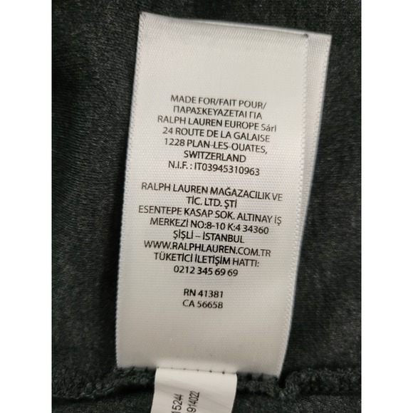 Polo Ralph Lauren Polo Shirt Mens XL Dark Gray w/ Blue Pony Classic Fit Cotton - Picture 8 of 14